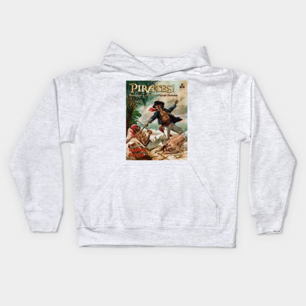 Pirates!  Captain Stabalot Kids Hoodie by CheezeDealer